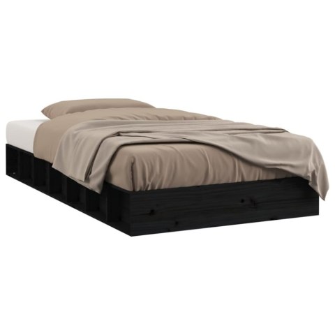 RAMA ŁÓŻKA czarna VidaXL 90x200 lite drewno RAMA ŁÓŻKA czarna VidaXL 90x200 lite drewno