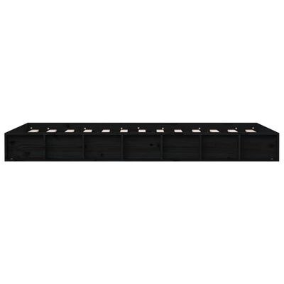 RAMA ŁÓŻKA czarna VidaXL 90x200 lite drewno RAMA ŁÓŻKA czarna VidaXL 90x200 lite drewno