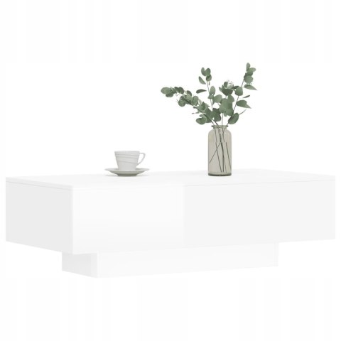 STOLIK KAWOWY BIAŁY POŁYSK 100X49,5X31CM STOLIK KAWOWY BIAŁY POŁYSK 100X49,5X31CM