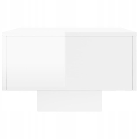 STOLIK KAWOWY BIAŁY POŁYSK 100X49,5X31CM STOLIK KAWOWY BIAŁY POŁYSK 100X49,5X31CM