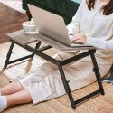 Stolik pod laptopa Songmics vesagle prostokątny 55x35x26,6cm dąb rustykalny