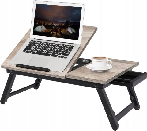 Stolik pod laptopa Songmics vesagle prostokątny 55x35x26,6cm dąb rustykalny Stolik pod laptopa Songmics vesagle prostokątny 55x35x26,6cm dąb rustykalny