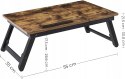Stolik pod laptopa Songmics vesagle prostokątny 55x35x26,6cm dąb rustykalny