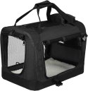 Transporter Torba transportowa psa kota tkanina Eugad czarny M/L 60x42x42cm