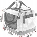 Transporter Torba transportowa psa kota tkanina Eugad czarny M/L 60x42x42cm