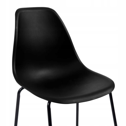 ZESTAW 2 HOKERÓW / KRZESEŁ BAROWYCH VidaXL czarny 112,5 cm plastik ZESTAW 2 HOKERÓW / KRZESEŁ BAROWYCH VidaXL czarny 112,5 cm plastik