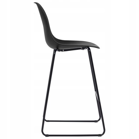 ZESTAW 2 HOKERÓW / KRZESEŁ BAROWYCH VidaXL czarny 112,5 cm plastik ZESTAW 2 HOKERÓW / KRZESEŁ BAROWYCH VidaXL czarny 112,5 cm plastik