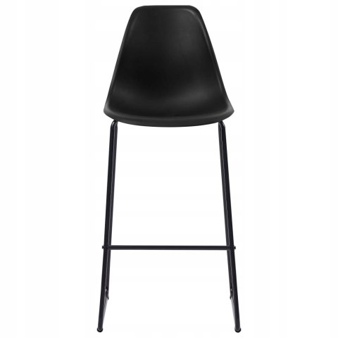 ZESTAW 2 HOKERÓW / KRZESEŁ BAROWYCH VidaXL czarny 112,5 cm plastik ZESTAW 2 HOKERÓW / KRZESEŁ BAROWYCH VidaXL czarny 112,5 cm plastik