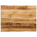 BLAT STOŁU VIDAXL z naturalną krawędzią, 90x60x2,5 cm, drewno mango OUTLET