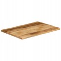 BLAT STOŁU VIDAXL z naturalną krawędzią, 90x60x2,5 cm, drewno mango OUTLET