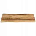 BLAT STOŁU VIDAXL z naturalną krawędzią, 90x60x2,5 cm, drewno mango OUTLET