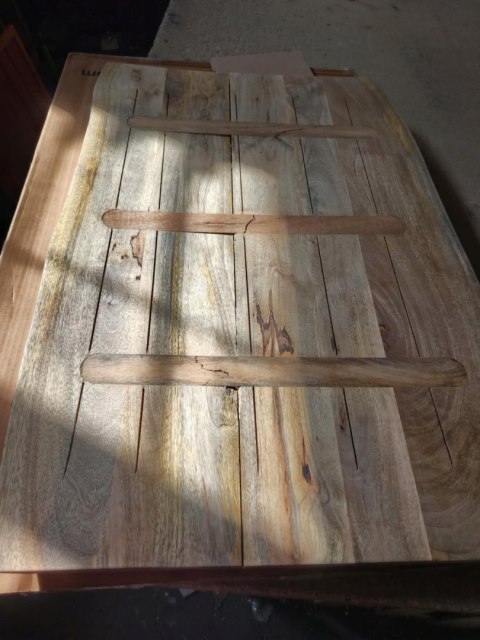 BLAT STOŁU VIDAXL z naturalną krawędzią, 90x60x2,5 cm, drewno mango OUTLET BLAT STOŁU VIDAXL z naturalną krawędzią, 90x60x2,5 cm, drewno mango OUTLET