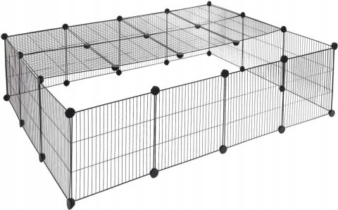 Klatka wybieg dla małych zwierząt królików świnek morskich 147x37x111 cm
