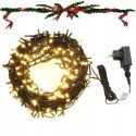 ŁAŃCUCH z 600 lampkami LED, 60 m, 8 efektów, IP44, ciepła biel