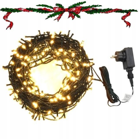 ŁAŃCUCH z 600 lampkami LED, 60 m, 8 efektów, IP44, ciepła biel ŁAŃCUCH z 600 lampkami LED, 60 m, 8 efektów, IP44, ciepła biel