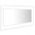 LUSTO ŁAZIENKOWE akrylowe z LED, białe, 80x8,5x37 cm