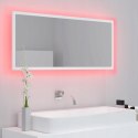 LUSTO ŁAZIENKOWE akrylowe z LED, białe, 80x8,5x37 cm
