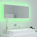 LUSTO ŁAZIENKOWE akrylowe z LED, białe, 80x8,5x37 cm