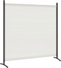 Parawan ekran prywatności kremowy 1-częściowy powłoka PA 180 x 177 cm