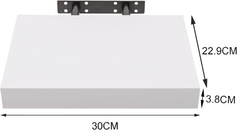 Półka płyta ścienna MDF Woltu 30 x 23 cm biały Półka płyta ścienna MDF Woltu 30 x 23 cm biały