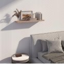 Półka pływająca ścienna na książki, regał wiszący na płyty kolor dąb 60 cm