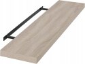 Półka ścienna wisząca pływająca płyta MDF Eugad 80 x 22,9 cm dąb sonoma