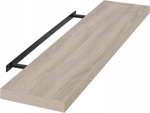 Półka ścienna wisząca pływająca płyta MDF Eugad 80 x 22,9 cm dąb sonoma Półka ścienna wisząca pływająca płyta MDF Eugad 80 x 22,9 cm dąb sonoma
