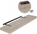 Półka ścienna wisząca pływająca płyta MDF Eugad 80 x 22,9 cm dąb sonoma