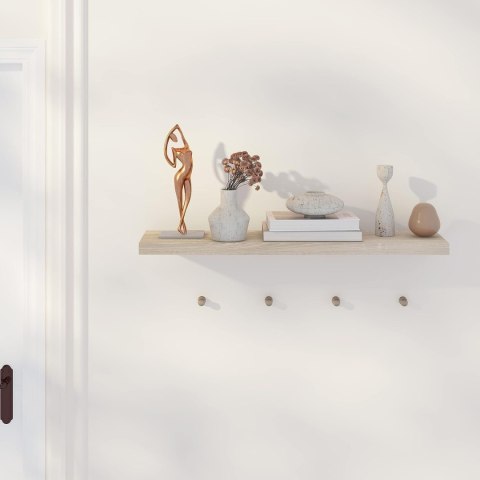 Półka ścienna wisząca pływająca płyta MDF Eugad 80 x 22,9 cm dąb sonoma Półka ścienna wisząca pływająca płyta MDF Eugad 80 x 22,9 cm dąb sonoma