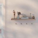 Półka ścienna wisząca, półka na książki, regał wiszący na płyty kolor dąb