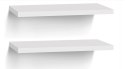Półka wisząca ścienna płyta laminowana Woltu 40 x 23 cm biały RG9372WS