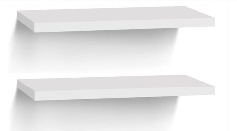 Półka wisząca ścienna płyta laminowana Woltu 40 x 23 cm biały RG9372WS Półka wisząca ścienna płyta laminowana Woltu 40 x 23 cm biały RG9372WS