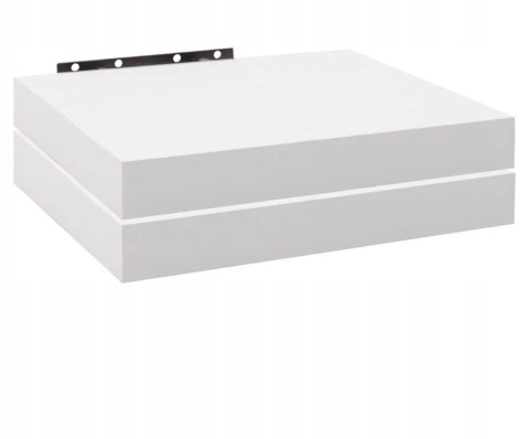 Półka wisząca ścienna zestaw 2 sztuk BIAŁA Woltu 25 x 23 x 3,8 cm Półka wisząca ścienna zestaw 2 sztuk BIAŁA Woltu 25 x 23 x 3,8 cm