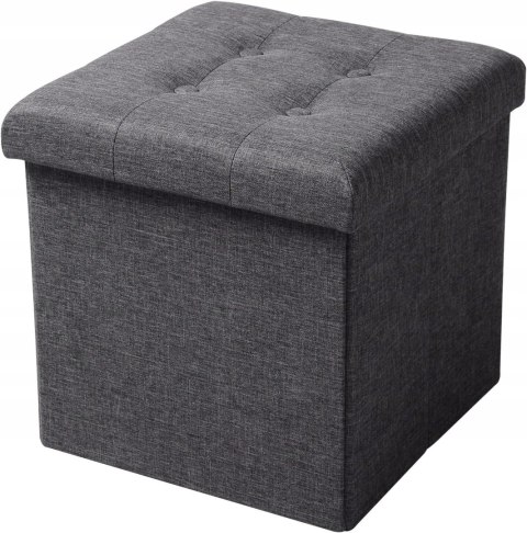 Pufa Woltu SZARY TABORET SCHOWEK 37 x 37 cm Pufa Woltu SZARY TABORET SCHOWEK 37 x 37 cm