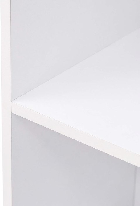 Regał Woltu 6 półek na książki 30 cm x 159 cm x 24 cm biały Regał Woltu 6 półek na książki 30 cm x 159 cm x 24 cm biały