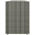 SZAFKA OGRODOWA VidaXL szara, 198x55,5x80 cm, rattan PE OUTLET
