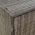 SZAFKA OGRODOWA VidaXL szara, 198x55,5x80 cm, rattan PE OUTLET
