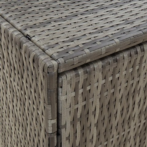 SZAFKA OGRODOWA VidaXL szara, 198x55,5x80 cm, rattan PE OUTLET SZAFKA OGRODOWA VidaXL szara, 198x55,5x80 cm, rattan PE OUTLET