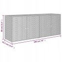 SZAFKA OGRODOWA VidaXL szara, 198x55,5x80 cm, rattan PE OUTLET