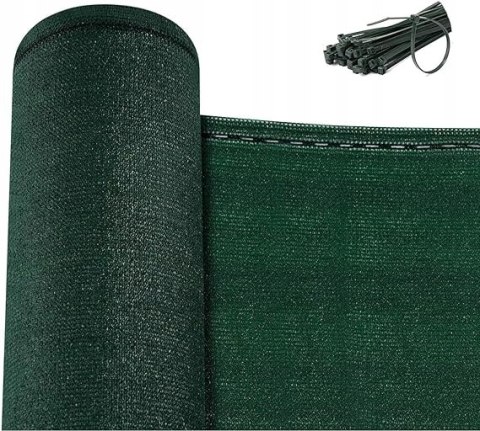 Siatka ochronna osłonowa na balkon, taras, ogrodzenie 1,5 x 15 m zielona