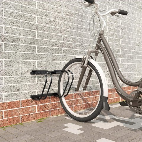 Stojak dla rowerów dwustronny Woltu czarny na dwa rowery Stojak dla rowerów dwustronny Woltu czarny na dwa rowery