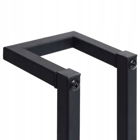 Stojak na ręcznik, czarny, 12,5x12,5x60 cm metal Stojak na ręcznik, czarny, 12,5x12,5x60 cm metal