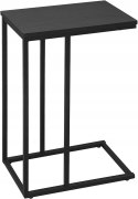 Stolik kawowy boczny Woltu industrialny prostokątny 25 x 45 x 63,5cm czarny