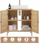 Szafka Pod Umywalkę Łazienkowa Eugad bambus brąz 60 x 60 x 30 cm