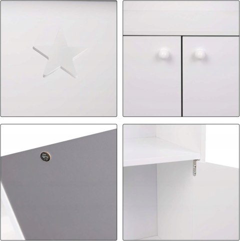 Szafka dziecięca woltu biała domek 27 x 62 x 115 cm