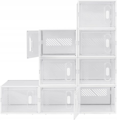 Szafka na buty MODUŁOWA Woltu 50 x 75 x 36 cm BIAŁY 8 POJEMNIKÓW Szafka na buty MODUŁOWA Woltu 50 x 75 x 36 cm BIAŁY 8 POJEMNIKÓW