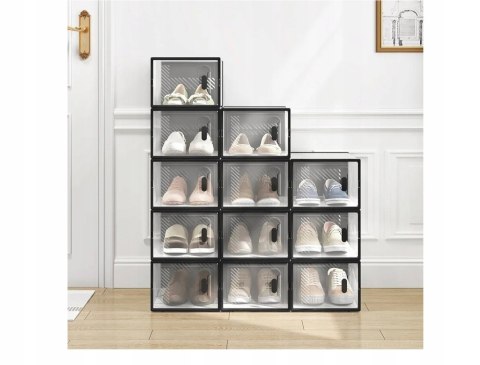 Szafka na buty modułowa Woltu 50 x 111,5 x 35,5 cm przezroczysty 12 pudełek Szafka na buty modułowa Woltu 50 x 111,5 x 35,5 cm przezroczysty 12 pudełek