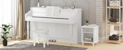 Taboret do Toaletki biały 38 x 45 x 28,5cm Woltu tapicerowany aksamit Taboret do Toaletki biały 38 x 45 x 28,5cm Woltu tapicerowany aksamit