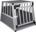 Transporter klatka dla średniego psa Aluminiowy 69 x 50 x 54 cm szary