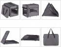 Transporter tekstylny dla psa duży Eugad szary 3XL 103 cm x 71 cm 79 cm